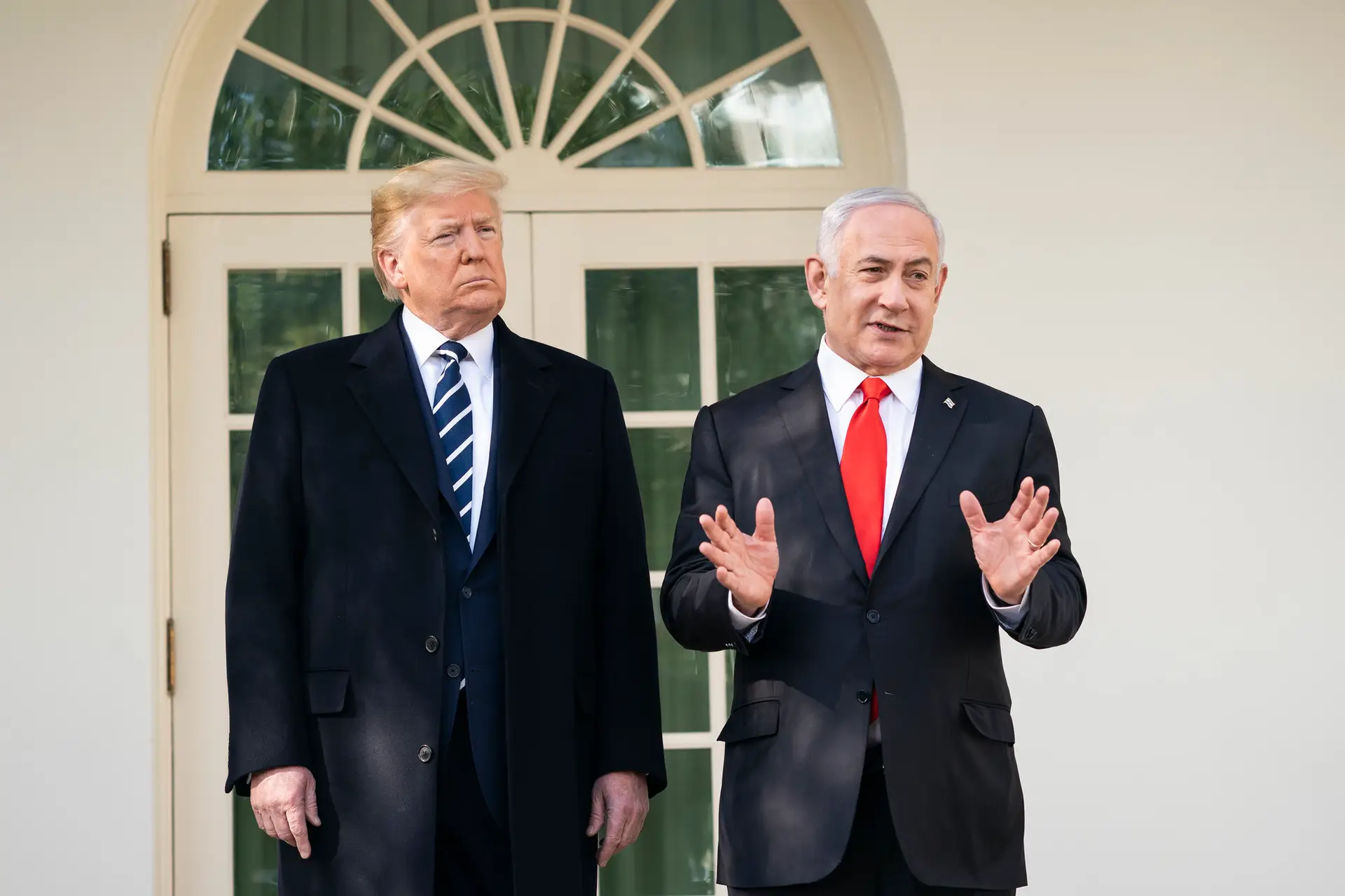 Donald Trump with Benjamin Netanyahu